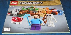 INSTRUCTIONS / Manuals / ONLY #21116  #1, 21116  #2, 21119 Lego MINECRAFT Poster