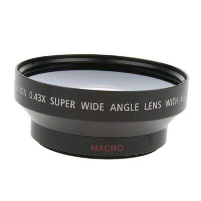 62mm 0,43X Weitwinkel + Makro Konvertierungsobjektiv für Spiegelreflexkamera DV 0,43X67