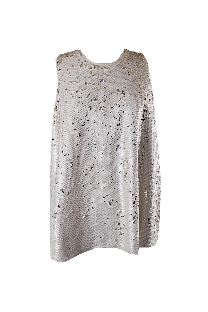 Haut Chemisier Rachel Roy Noir Taille L – Perles Et Chaîne Dorée, Ouvert Devant