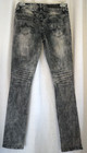 Twentyone Black by Rue 21low rise skinny flex sz 1/2 black acid wash jeans — photo 2
