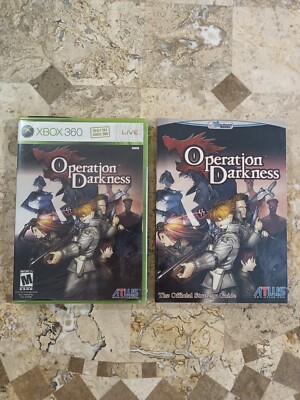 OPERATION DARKNESS + OFFICIAL STRATEGY GUIDE  Xbox 360  Both New/Sealed ATLUS