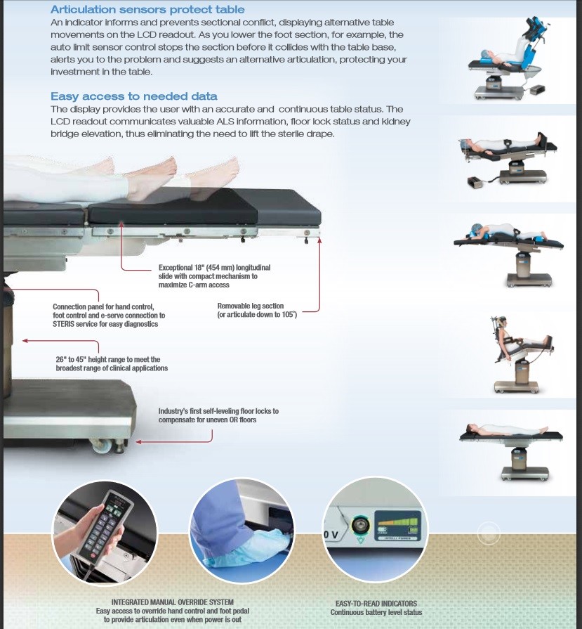 Steris Amsco CMAX 4085 Surgical Table * eBay
