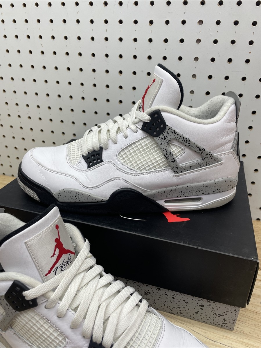 Air Jordan 4 Retro 'White Cement' 2016 Men's Size 10.5 (840606-192