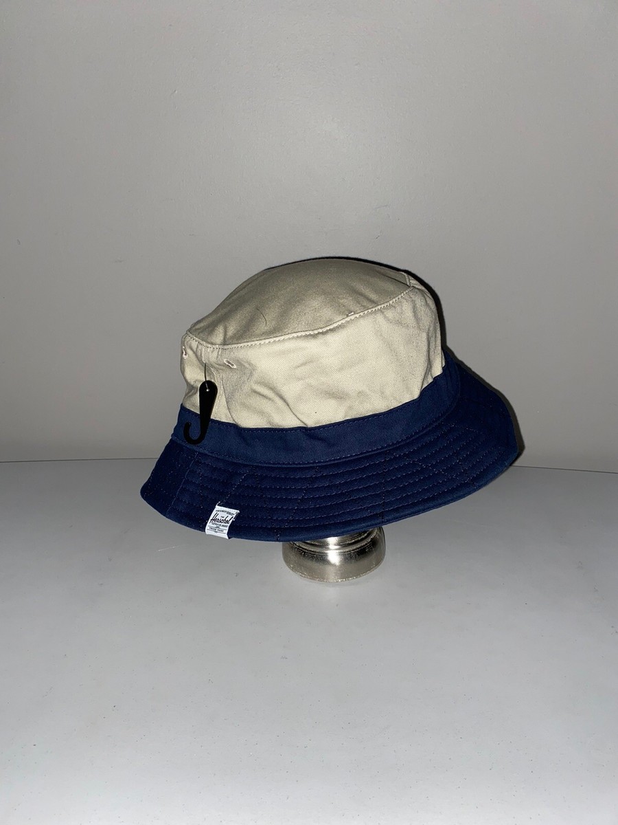 Herschel Supply Co Lake Bucket Hat Men s Blue Khaki Size Small NWT D6 eBay