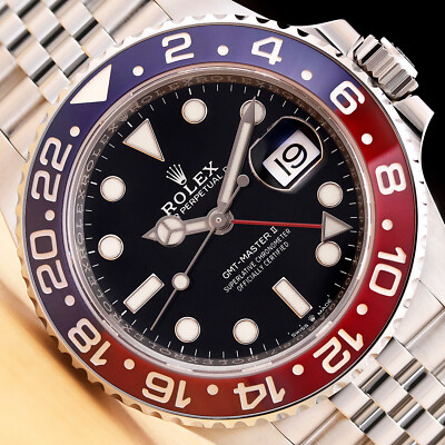 2019 Card Rolex Gmt Master Ii 126710 Blro Pepsi Blue Red Steel 40mm Wa