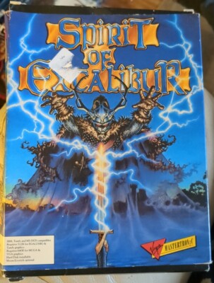 Spirit of Excalibur PC Game Virgin Mastertronic 1990 DOS 5.25'' BOXED Vintage!