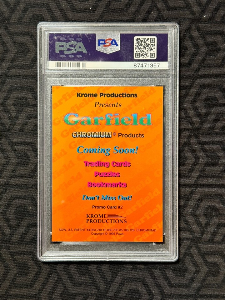 1995 Krome, Garfield Flowers Promo Card 2, PSA 8, Pop 1!! eBay
