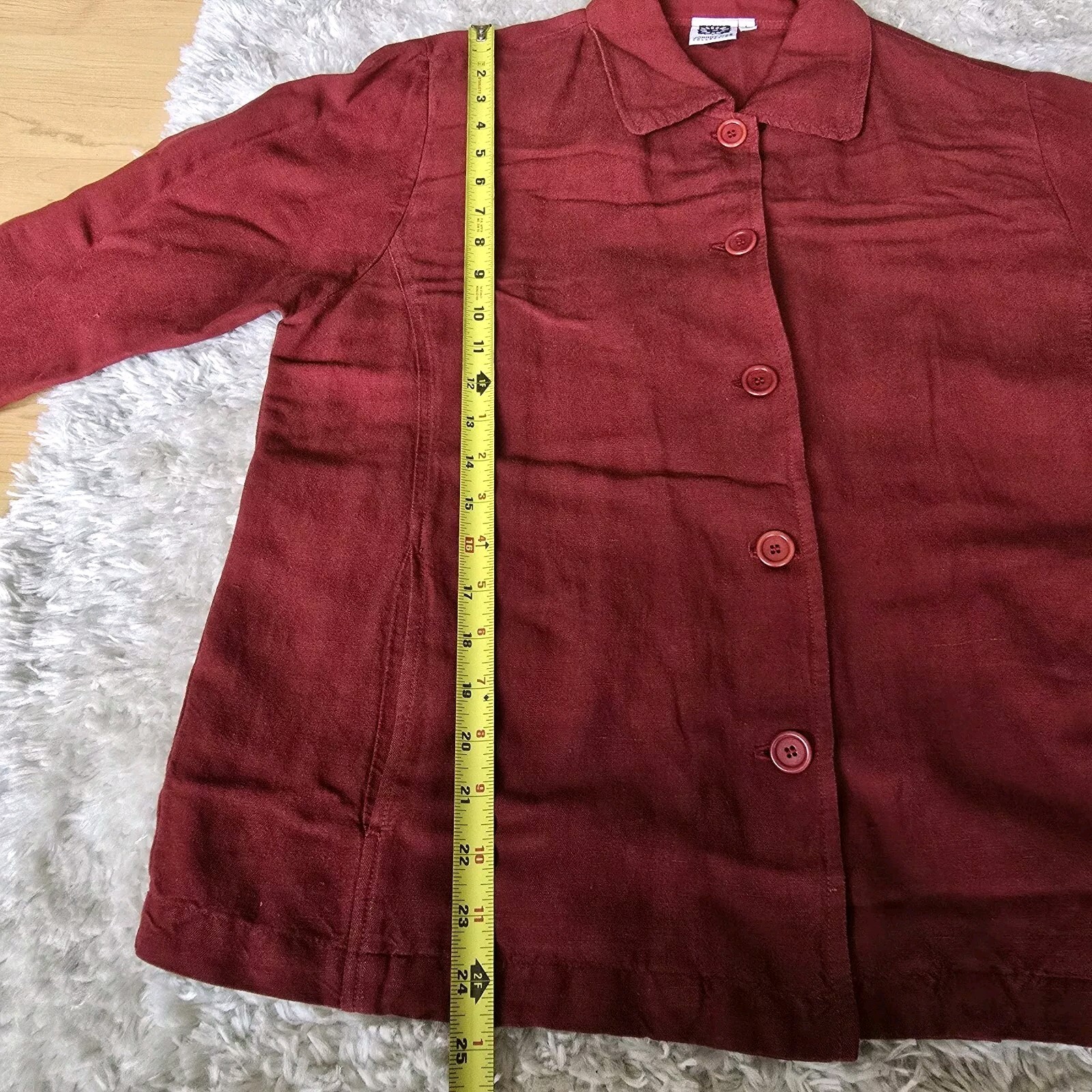 JOHNNY WAS Collection Women's Solid Red Blazer Si… - image 9