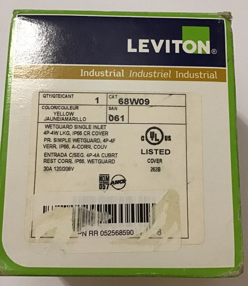 Leviton 68W09, Yellow - Image 2 of 4