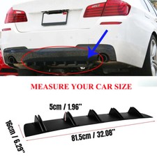 For Nissan Altima Rear Bumper Diffuser Lip Shark Fin Spoiler Wing Black 32x 6 For Nissan Altima Rear Bumper Diffuser Lip Shark Fin Spoiler Wing Black 32x 6