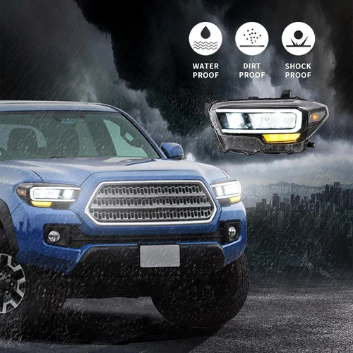 VLAND Full LED Reflector Headlights For 2015-22 Toyota Tacoma Front Lamps L+R - Picture 9 of 24