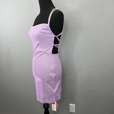 Cider Lavender Purple Mini Dress S Strappy Tie Back Bodycon Glitter Stretchy NWT | eBay Cider Lavender Purple Mini Dress S Strappy Tie Back Bodycon Glitter Stretchy NWT | eBay