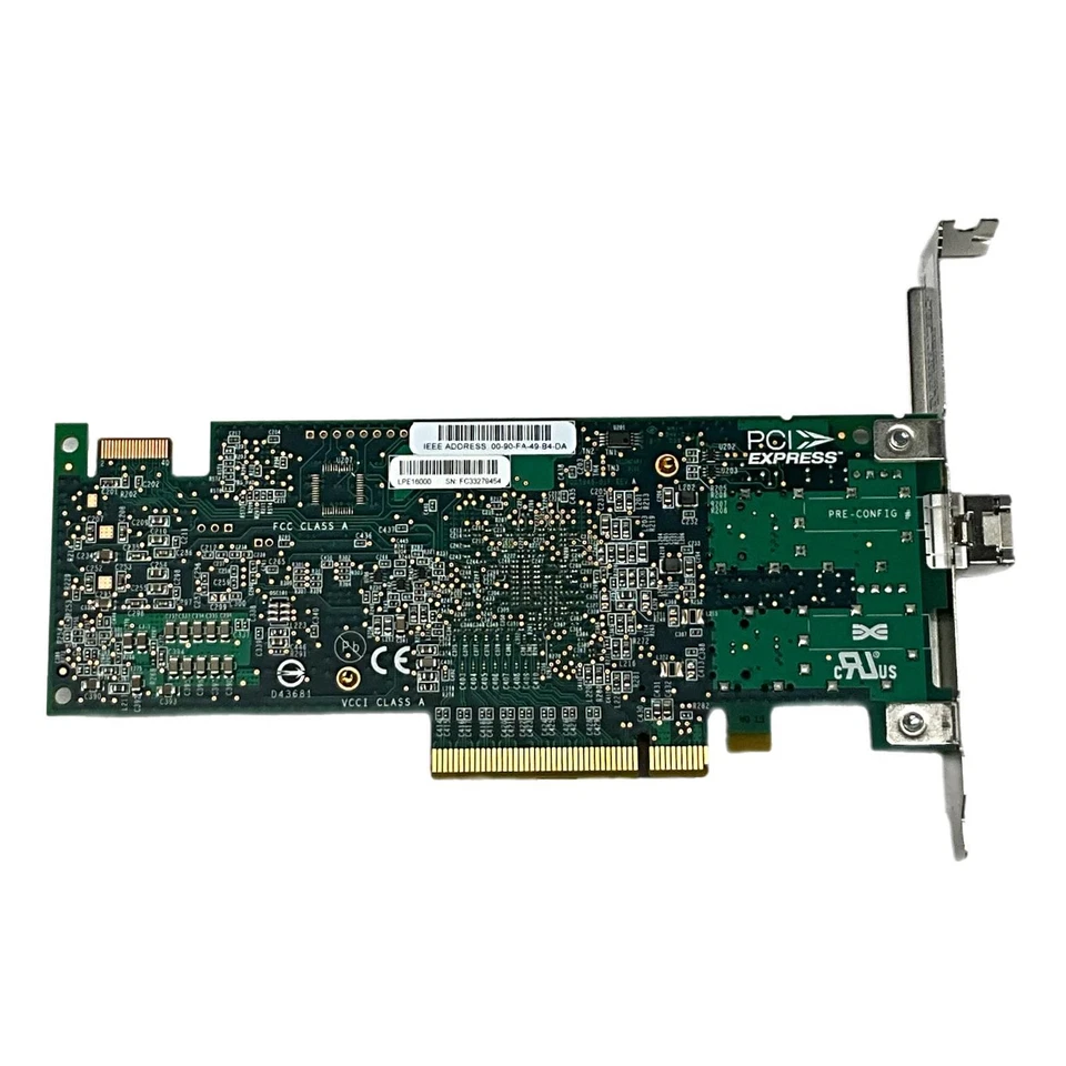 Emulex Single Port 16Gb Fibre Channel High Speed PCIe Gen3 x8 HBA Adapter - High - Image 3 of 4