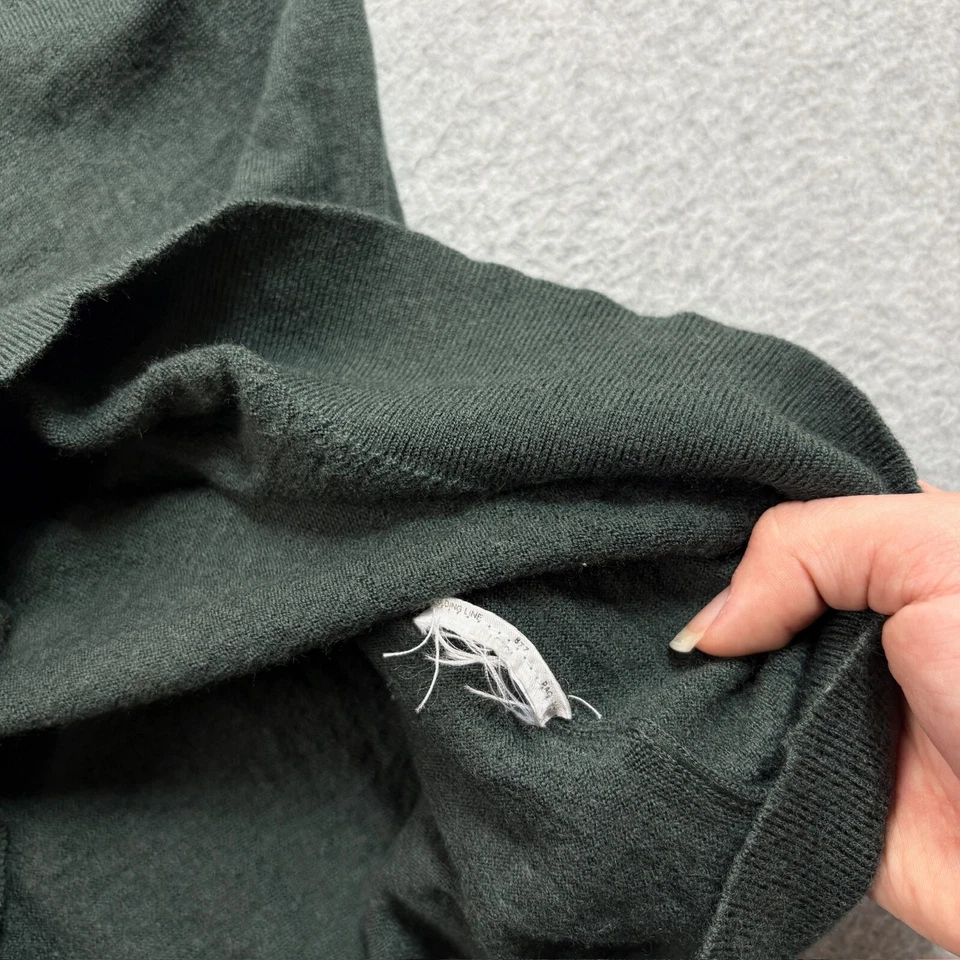 Armani Exchange Merino Wool Sweater Men XL Green Jumper Capsule Academia READ - Image 4 of 4