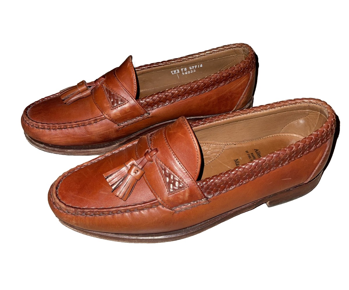 Allen Edmonds Maxfield tassel loafers US 13 D Cognac Brown Slip-On Dress Shoes allen edmonds maxfield products for sale | eBay main image 2