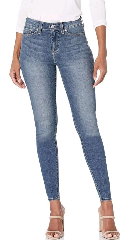 Women's Levi Strauss Signature Gold Mid Rise Skinny Jeans Plus Sz 26L W38 L32