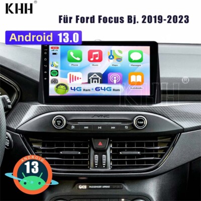 Für Ford Focus Bj. 2019-2023 Android 13 Carplay Autoradio Navi 4+64GB GPS SWC BT