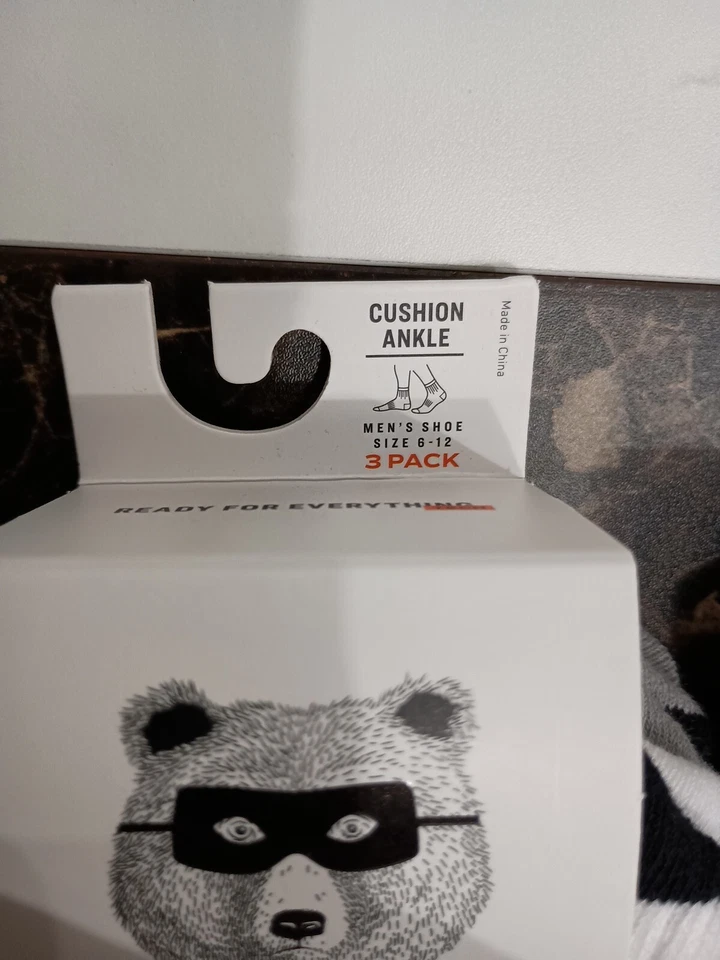 Cantidad 2 - Par de calcetines Thieves para hombre cojín al tobillo 3 pares talla 6-12 Foto 3 de 4