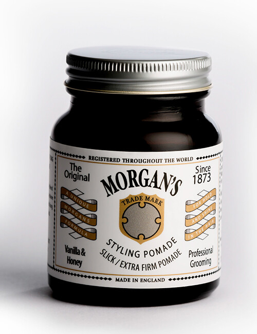 Morgans Vanilla & Honey Extra Firm Hold Pomade Mens Hair Styling Product 100ml
