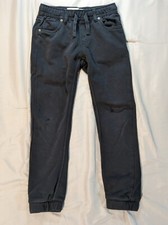 Levi's Youth Knit Jogger Charcoal Denim Drawstring Black Medium Jeans 10-12 YRS