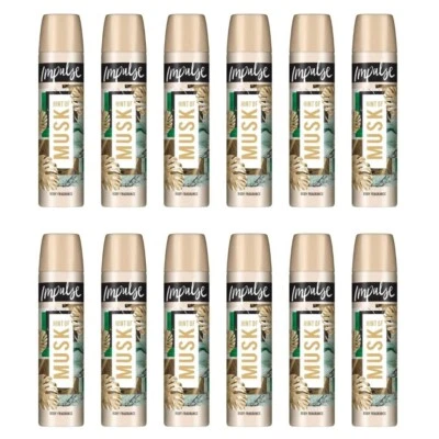 Impulse Hint Of Musk jasmine and rose Fragrance Deodorant Spray 75ml x 12