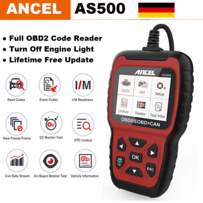 ANCEL AS500 Profi KFZ Fehlercode Lesegerät OBD2 Diagnosegerät Auto OBD Scanner
