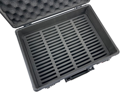 Estuche de caja de almacenamiento de tarjetas coleccionables graduado para 64 losas deportivas PSA bloqueo combinado - Imagen 2 de 7