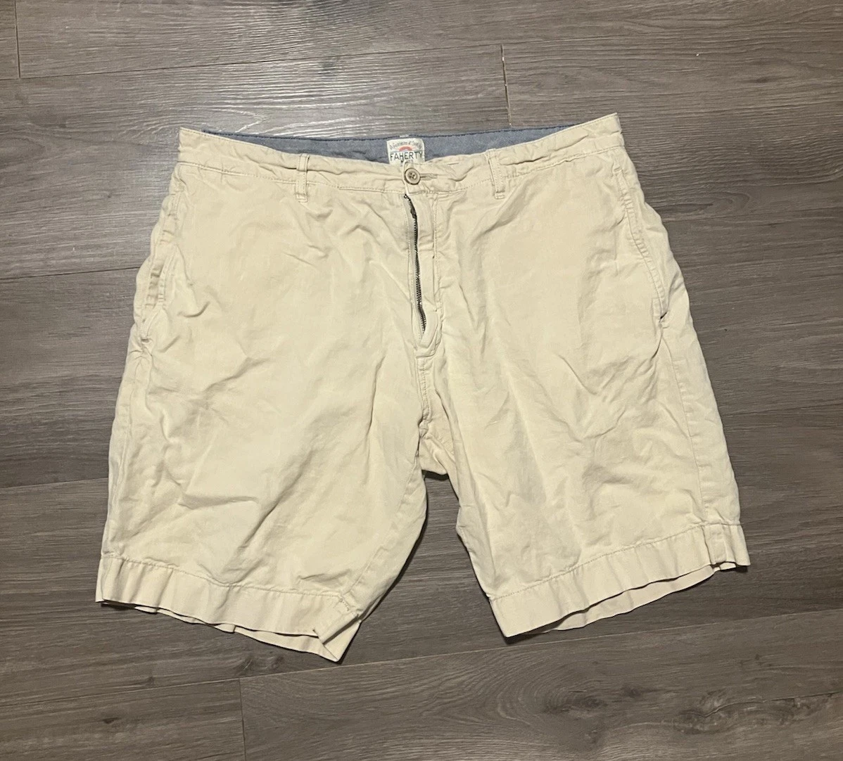 Faherty Shorts Mens Size 33 Beige Khaki Linen Blend Casual Chino Lightweight 9”
Opens in a new windo