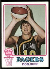 1973-74 Topps Don Buse Rookie #222 Indiana Pacers