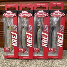 Fishing Lures Berkley Krej 100 Hard Bait 1/2 Oz.  100mm Length Sinking Lot of 4