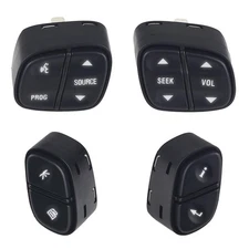 Compatible with Steering Wheel Radio Control Switch Buttons Chevy Silverado G...