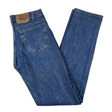 Vintage Levi's 505 Jeans Mens 32x36 Blue Denim Straight Leg Made In USA 90s