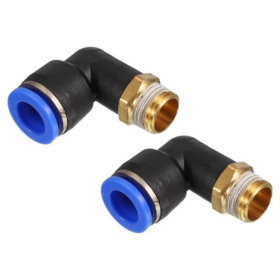 10mm Schlauch x 1/4'' PT Gewinde 90° Push-Fitting für 2er Pack