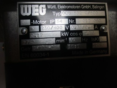 WEG getriebemotor ODG 532 C/500