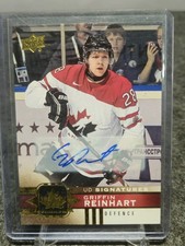 2017-18 Upper Deck Team Canada Gold Foil Signatures #55 Griffin Reinhart