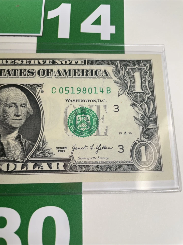 Birthday Note MAY 14 1980 UNCIRCULATED Crisp CONDITION $1 Dollar Bill Fancy 💵 - Image 3 of 4