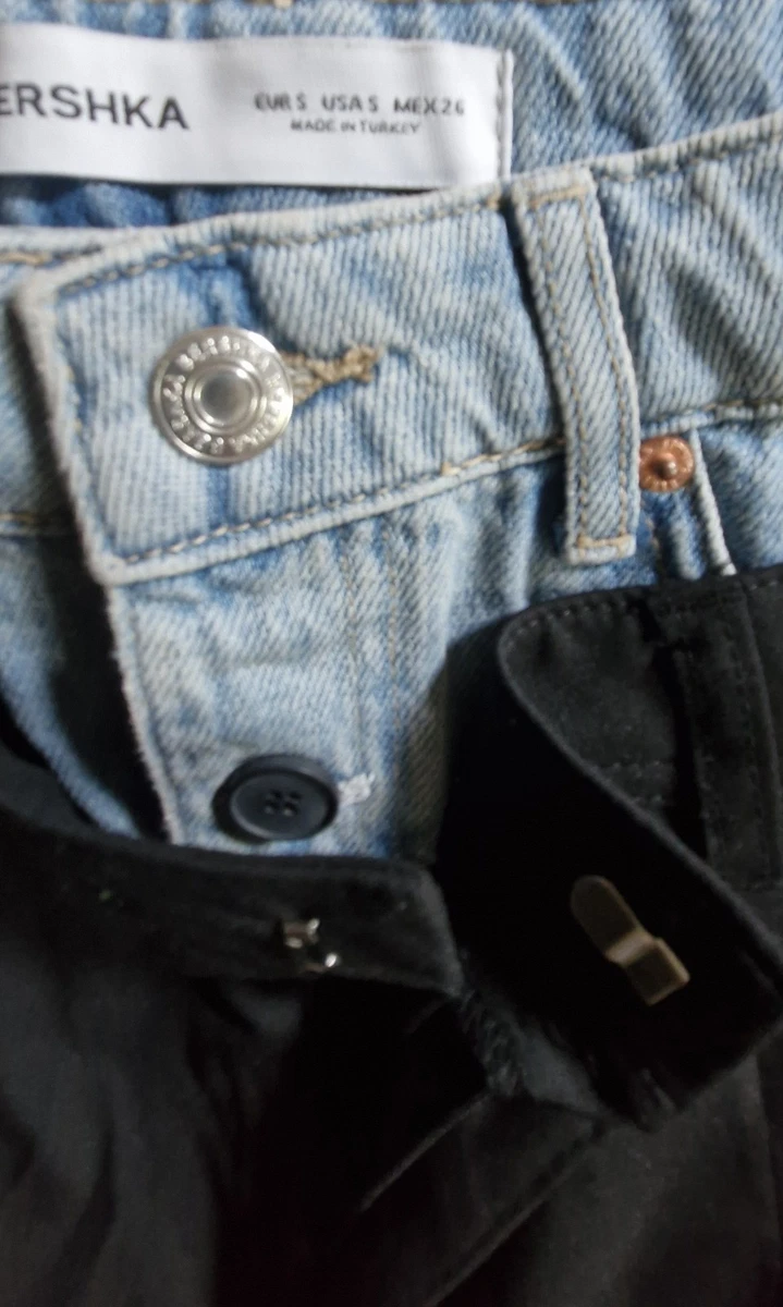 Minifalda Bershka a medida negra/denim.Talla S. Con etiquetas totalmente nueva