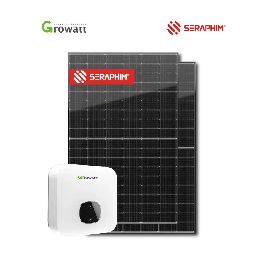 6.6 kW Solar System – Seraphim 440W Panels + Growatt MIN 5kW Hybrid Inverter