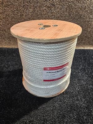 #ad Continental Western Corp. 315055 1 2 in. x 600 ft. Nylon Rope 3 Strand White $170.59