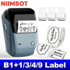 NIIMBOT B1 Portable Thermal Label Printer 2" Bluetooth Sticker Maker Waterproof
