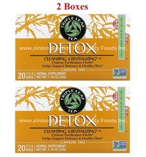 2 Boxes - Triple Leaf Detox Tea Cleansing Revitalizing 20 Tea Bags in each Box