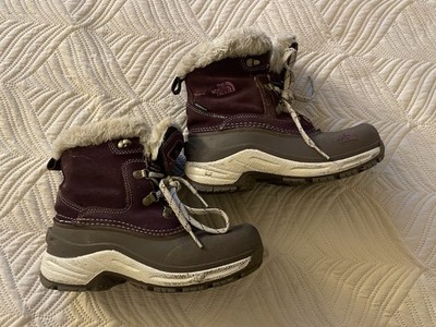 The North Face Heat seeker Girls Boots 4 Purple Waterproof Leather