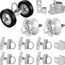 Rolling Gate Hardware Kit for Chain Link Fence Gates, Heavy Duty Galvanized
