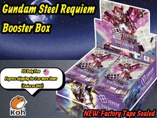 PSL Gundam Steel Requiem Booster Box GD03 Japanese Factory Tape Sealed Worldwide