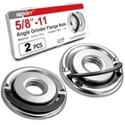 2 Pcs 5/8-11 Angle Grinder Flange Nuts with 5/8-11 Inch Thread, Quick Change Loc