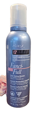 1 can 12 BLACK RAGE Roux Fanci-Full Color Styling Mousse Foam 6 oz NOS Multi Avl