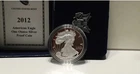 2012 W US Proof Silver Eagle $1 Original Box/Coa.