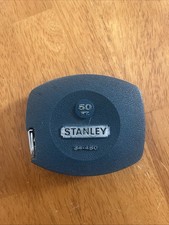 Vintage Stanley 34-450 50 Foot Hand Crank Tape Measure Made in USA