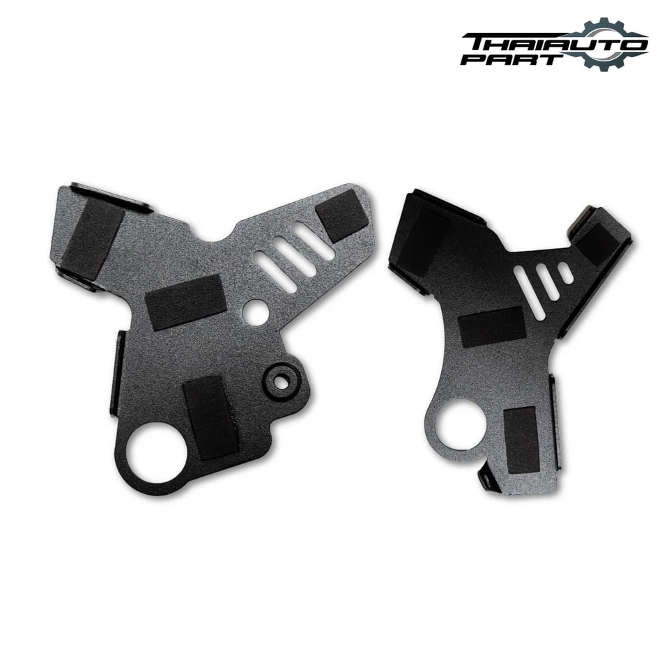 Par de marcos de cubierta protectora LR negros para Kawasaki Klx140 KLX Foto 3 de 4