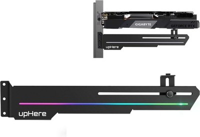 upHere RGB Grafikkarten Halter 5V 3Pin Motherboard Sync GPU Support GS05ARGB